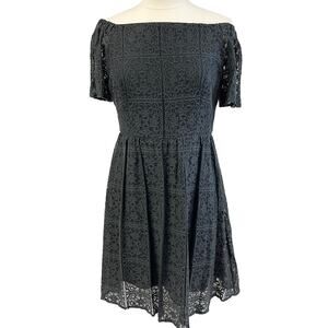 Mossimo Black Lace‎ Dress Womens Large Whimsigoth Fairygrunge Coquette Grunge